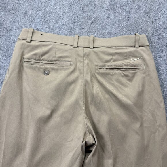 Nike Golf Pants Men 32 x 32 Beige Flat Front Stretch Flex Core Standard AJ5489 - Picture 8 of 16